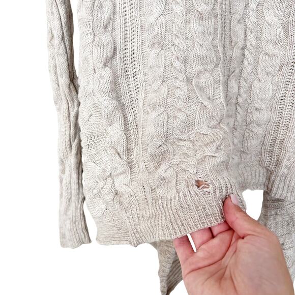 Athleta Tan Knit Extra Fine Merino Wool Cardigan Sz XXS - Picture 6 of 7